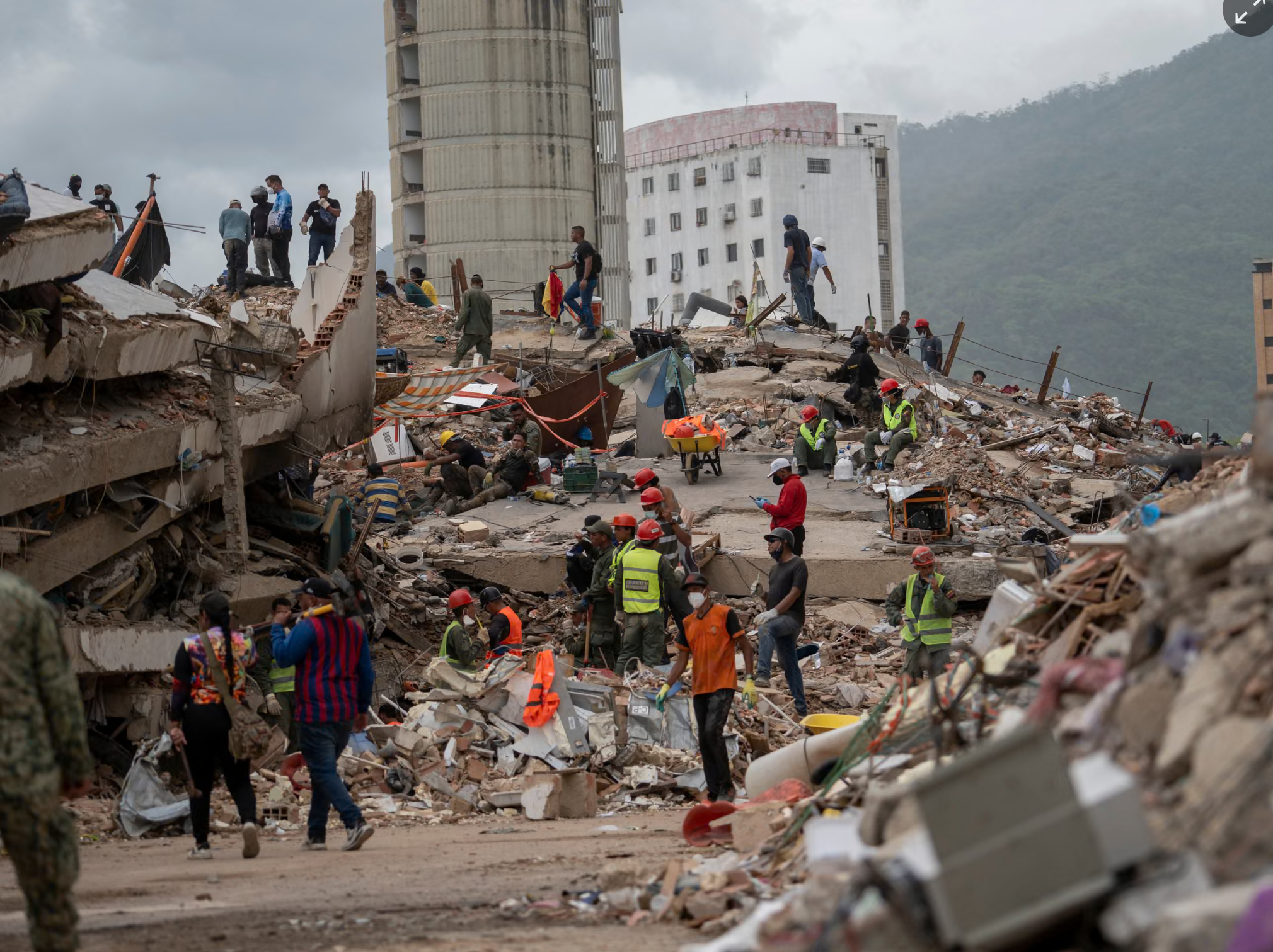 Venezuela earthquake damage